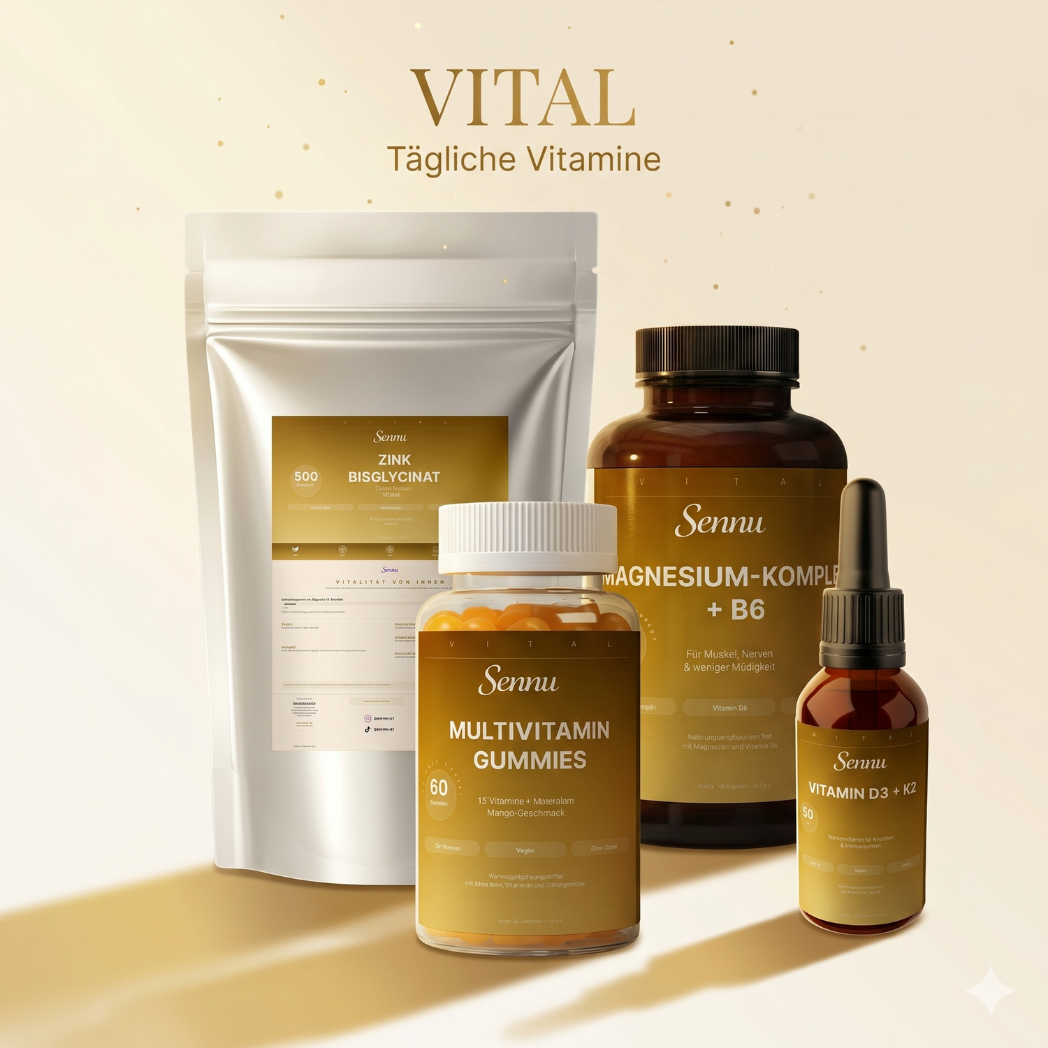 Sennu VITAL — Tägliche Vitamine & Mineralien