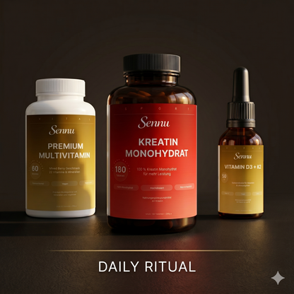 Sennu Daily Ritual Men Bundle — Multivitamin + Kreatin + D3 Sparpaket