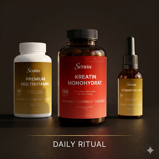 Sennu Daily Ritual Men Bundle — Multivitamin + Kreatin + D3 Sparpaket